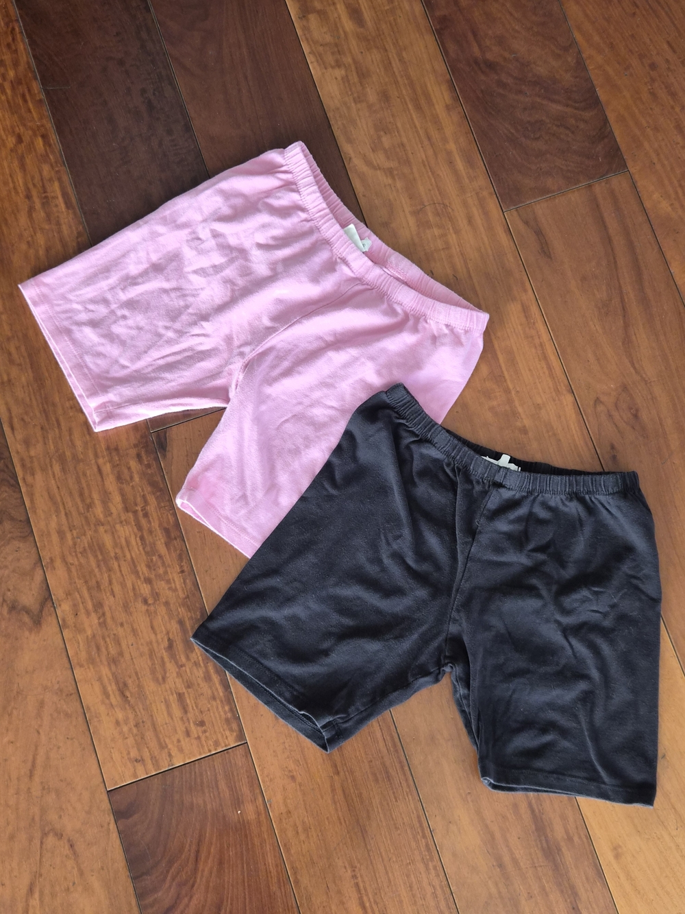 Girls Bike Shorts Lot of 2 Pink Black Size M (10/12)